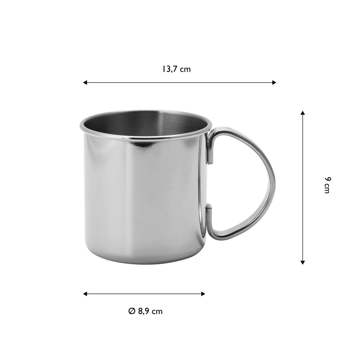 Becherset Ew-mm-4801 - Silberfarben, Basics, Metall (13.7/8.9/9cm) - Echtwerk