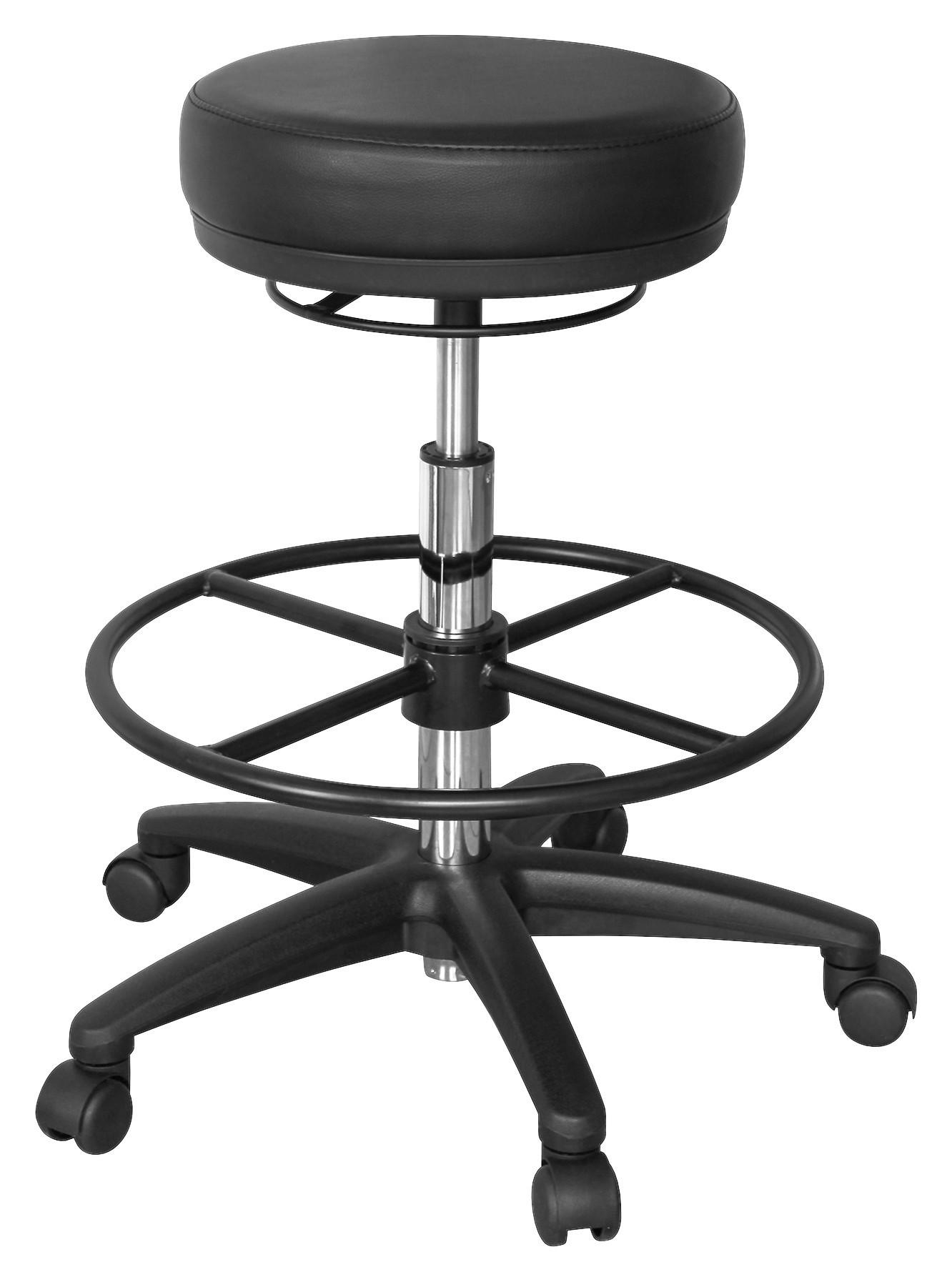 Bürohocker Roland Höhenverstellbar, Schwarz