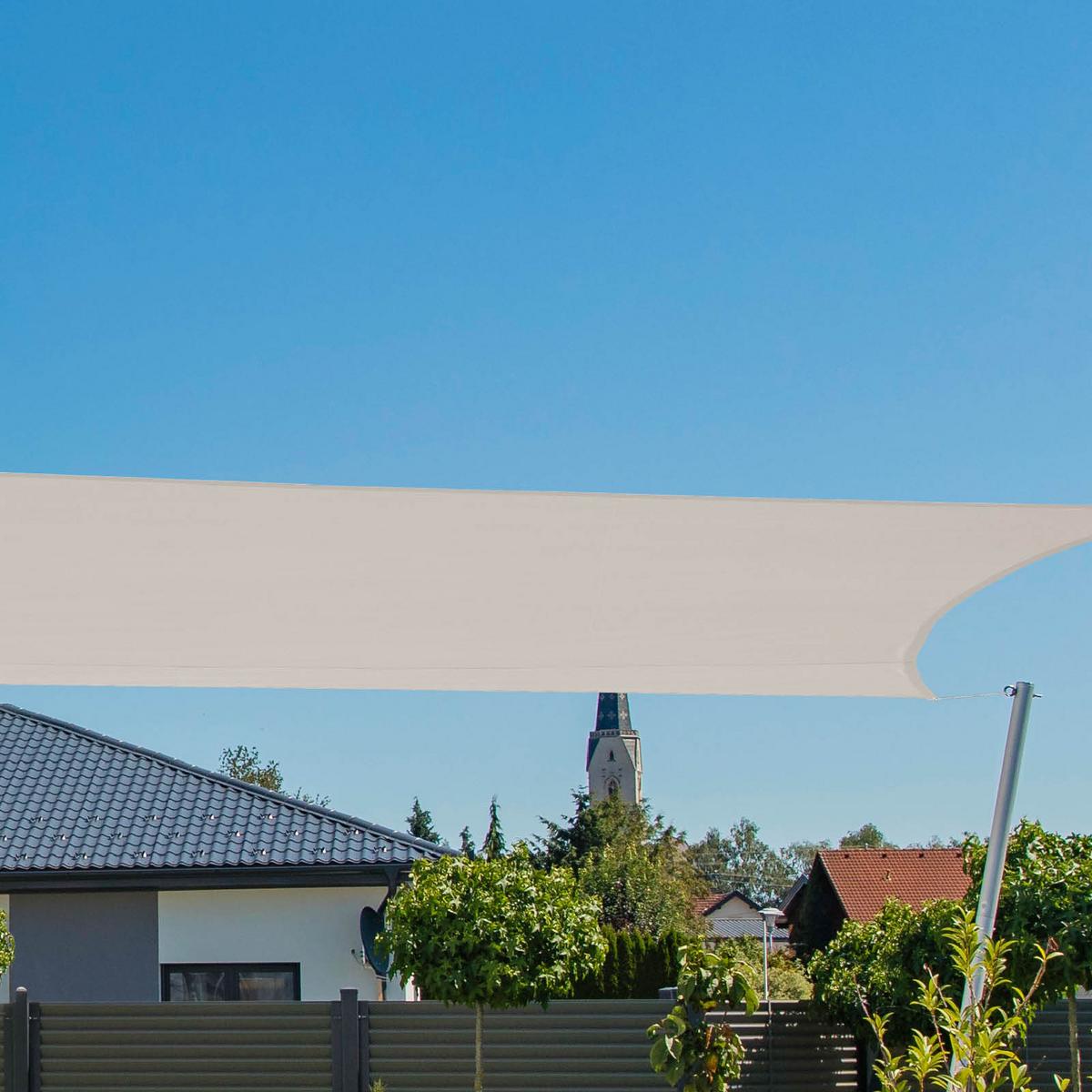 Sonnensegel Rechteck 2x3 M - Creme, Basics (200/300cm)