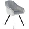 SADA ŽIDLÍ S PODRUČKAMI JODIE 125 - černá/barvy stříbra, Moderní, kov/textil (56/86/59cm) - MID.YOU