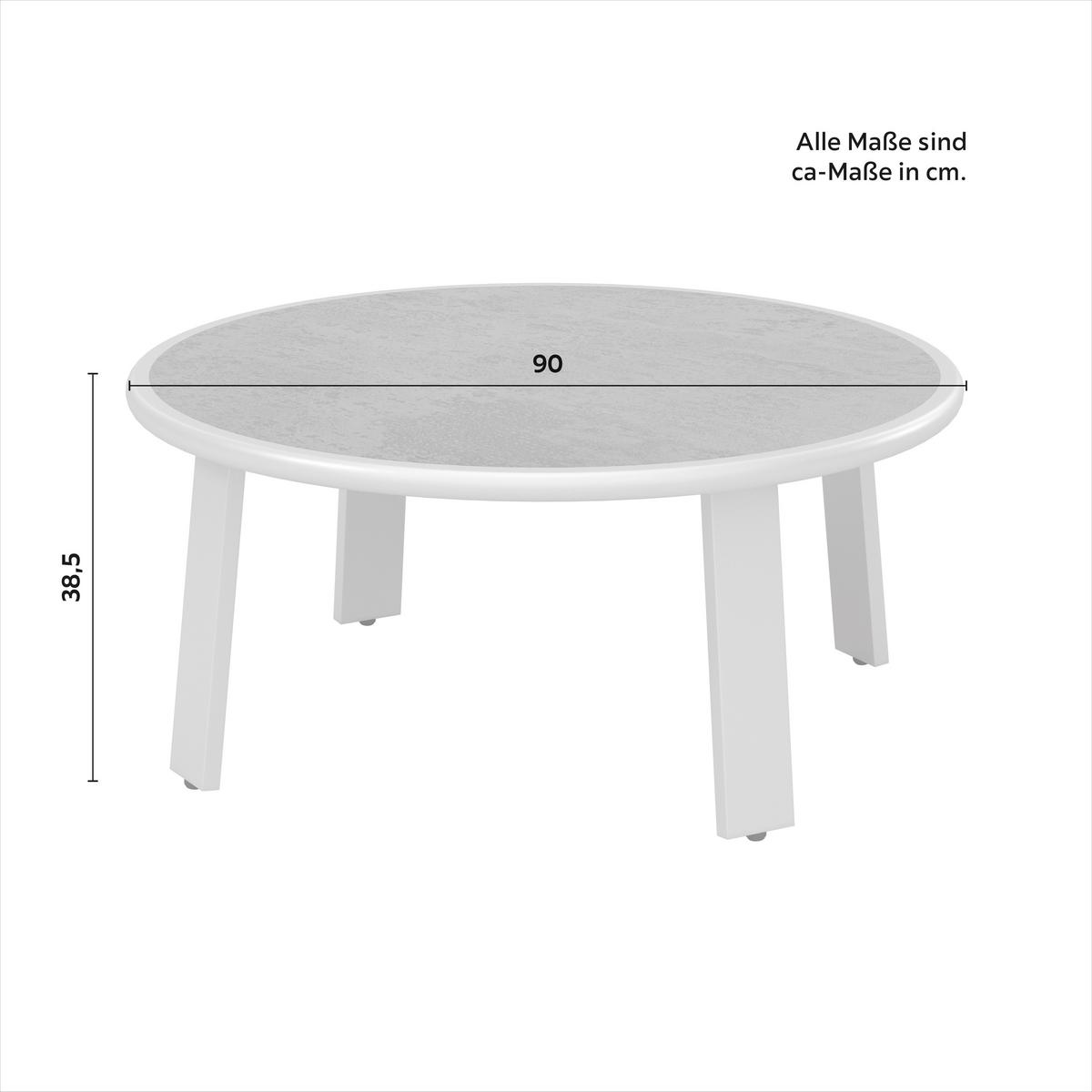 TERASOVÁ SEDACÍ SOUPRAVA MARINO - světle šedá/tmavě šedá, Moderní, kov/textil (153/81/76cm) - Bessagi Garden