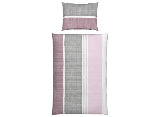 Bettwäsche Lola - Rosa/Grau, KONVENTIONELL, Textil - Ombra Bettwäsche Lola - Rosa/Grau, KONVENTIONELL, Textil - Ombra