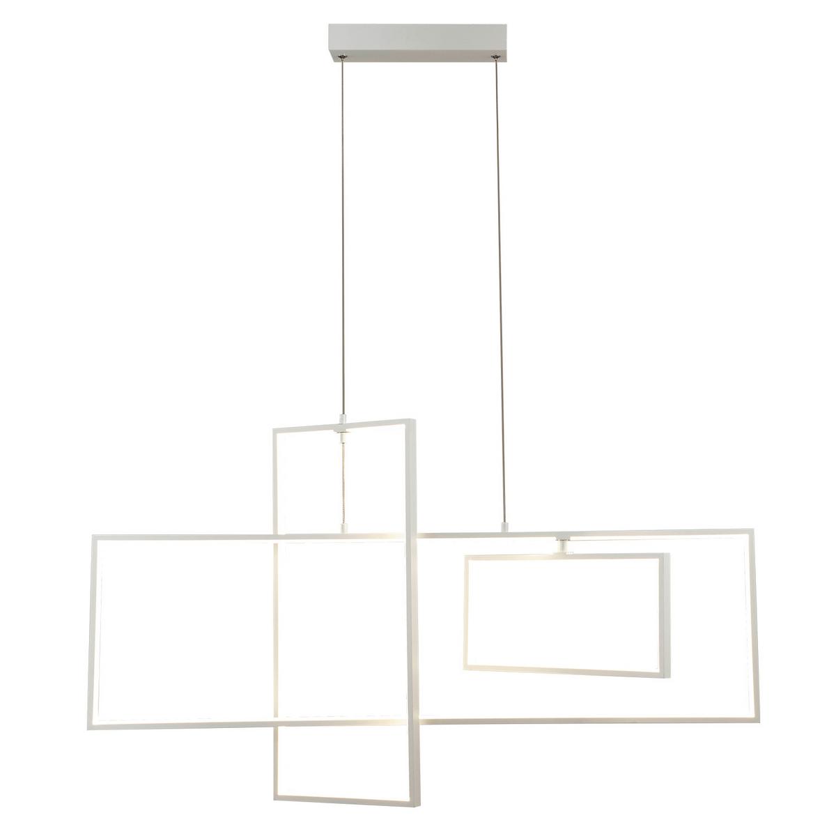 Led-hängeleuchte 5047/sb - Weiß, Design, Metall (90/2/100cm)