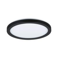 Led-paneel Ø 19 Cm Rund Mit Schwarzem Rahmen - Schwarz, Basics, Kunststoff (19cm) - Paulmann