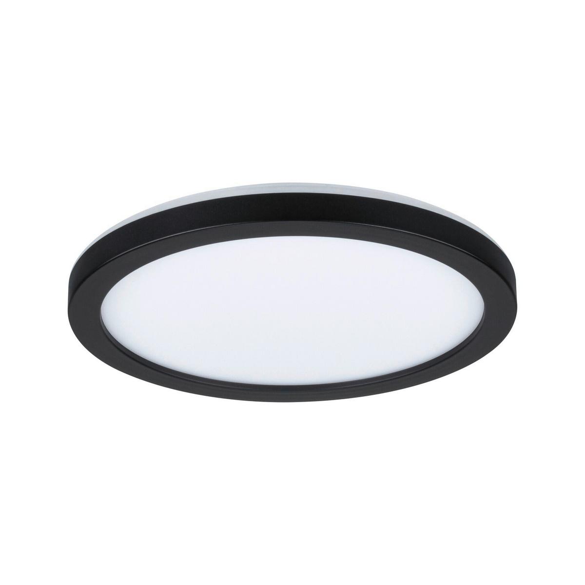Led-paneel Ø 19 Cm Rund Mit Schwarzem Rahmen - Schwarz, Basics, Kunststoff (19cm) - Paulmann