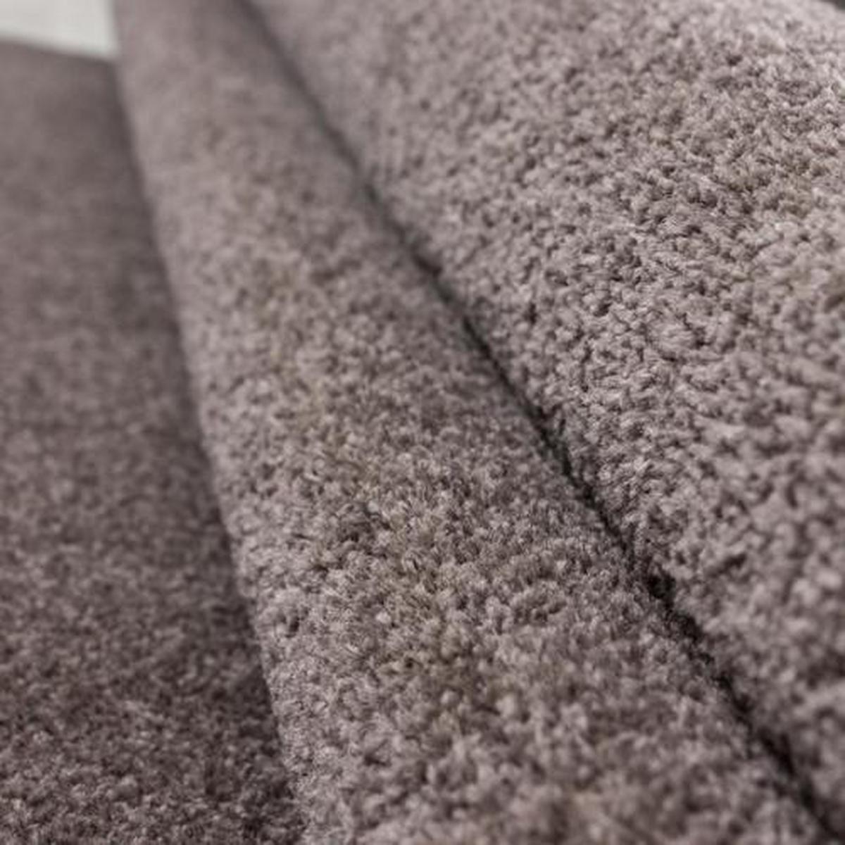 Hochflor Teppich Hellbraun Ata 200x290 cm - Hellbraun, Design, Textil (200/290cm) - Novel