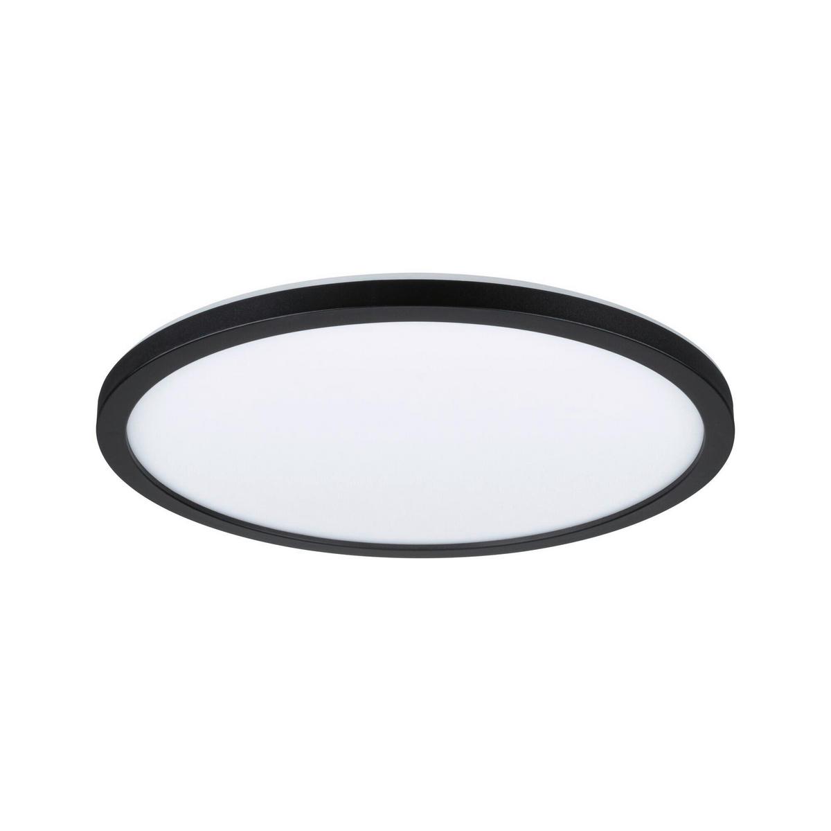 Led-paneel Ø 29,3 Cm Rund Mit Schwarzem Rahmen - Schwarz, Basics, Kunststoff (29,3/2,8cm) - Paulmann