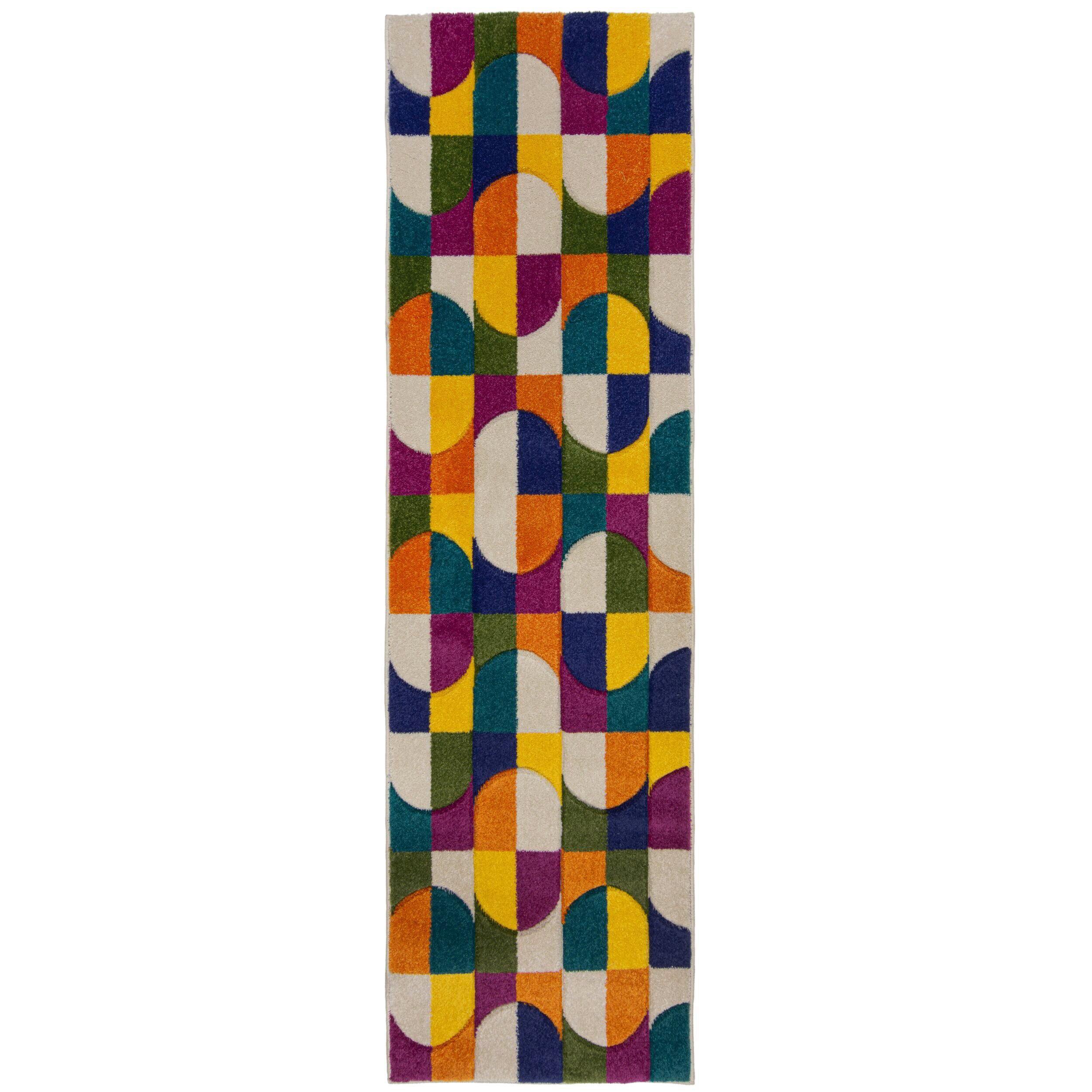 Webteppich Chacha Multi 66x300 - Multicolor, Basics, Textil (66/300cm)