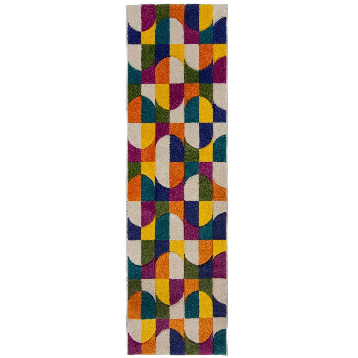 Webteppich Chacha Multi 66x300 - Multicolor, Basics, Textil (66/300cm)