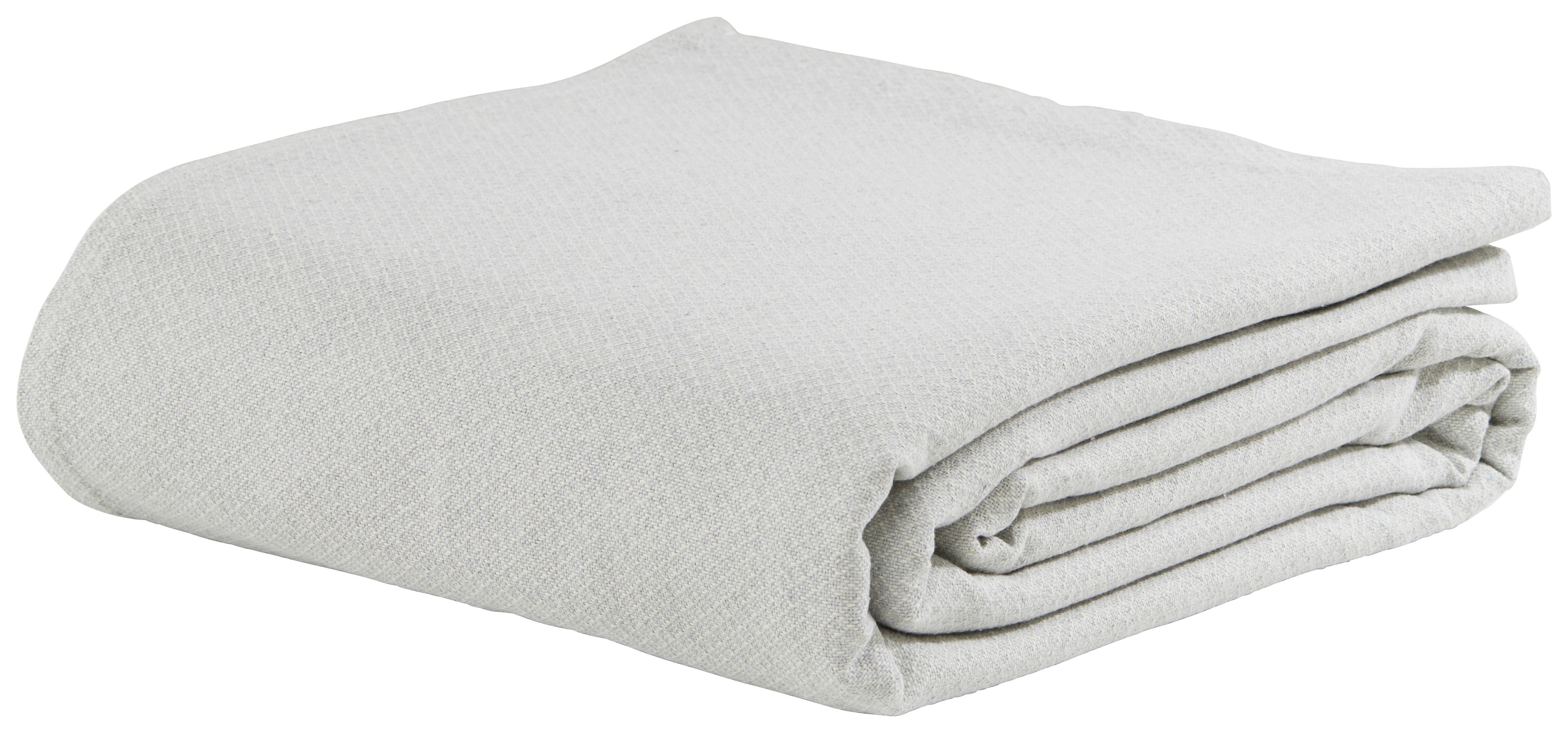 PŘEHOZ Dobby Uni, 140/210cm - bílá/barvy stříbra, textil (140/210cm) - Premium Living