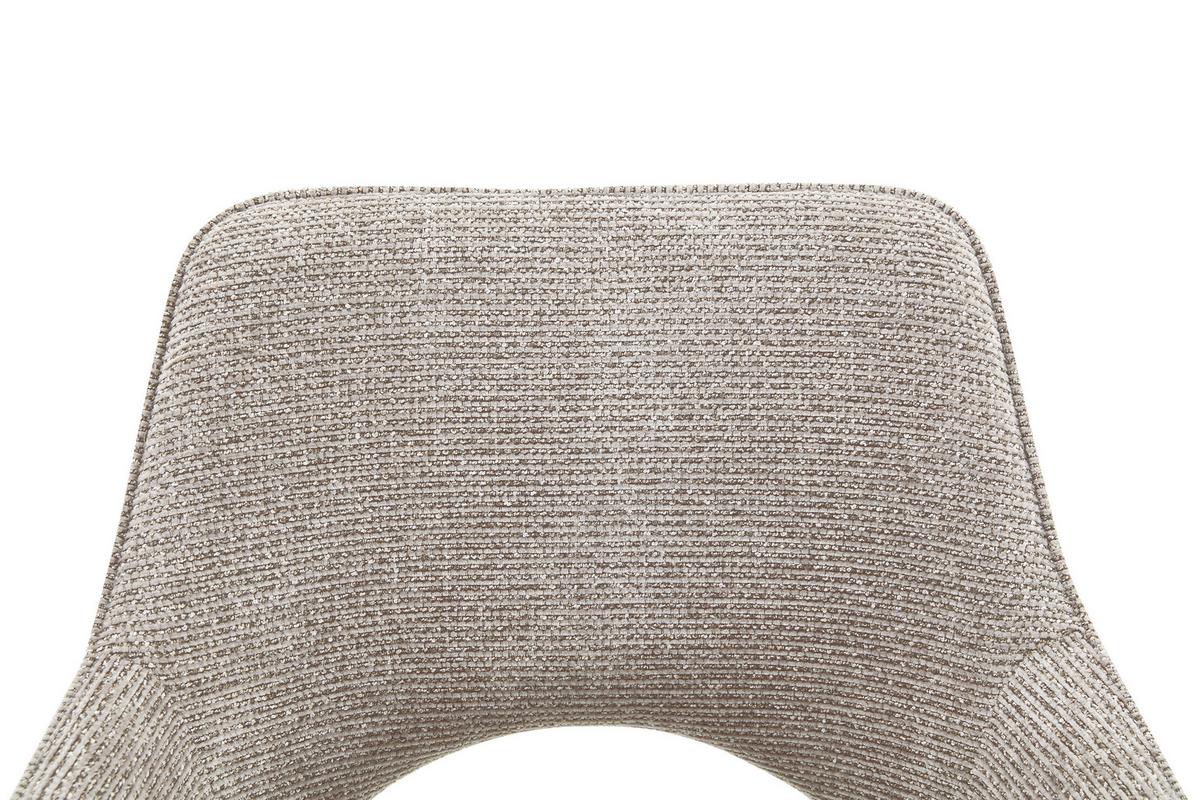 Armlehnstuhl Puro Schwarz/Khaki B: 60 cm - Khaki/Schwarz, MODERN, Textil/Metall (60/89/67cm) - Livetastic