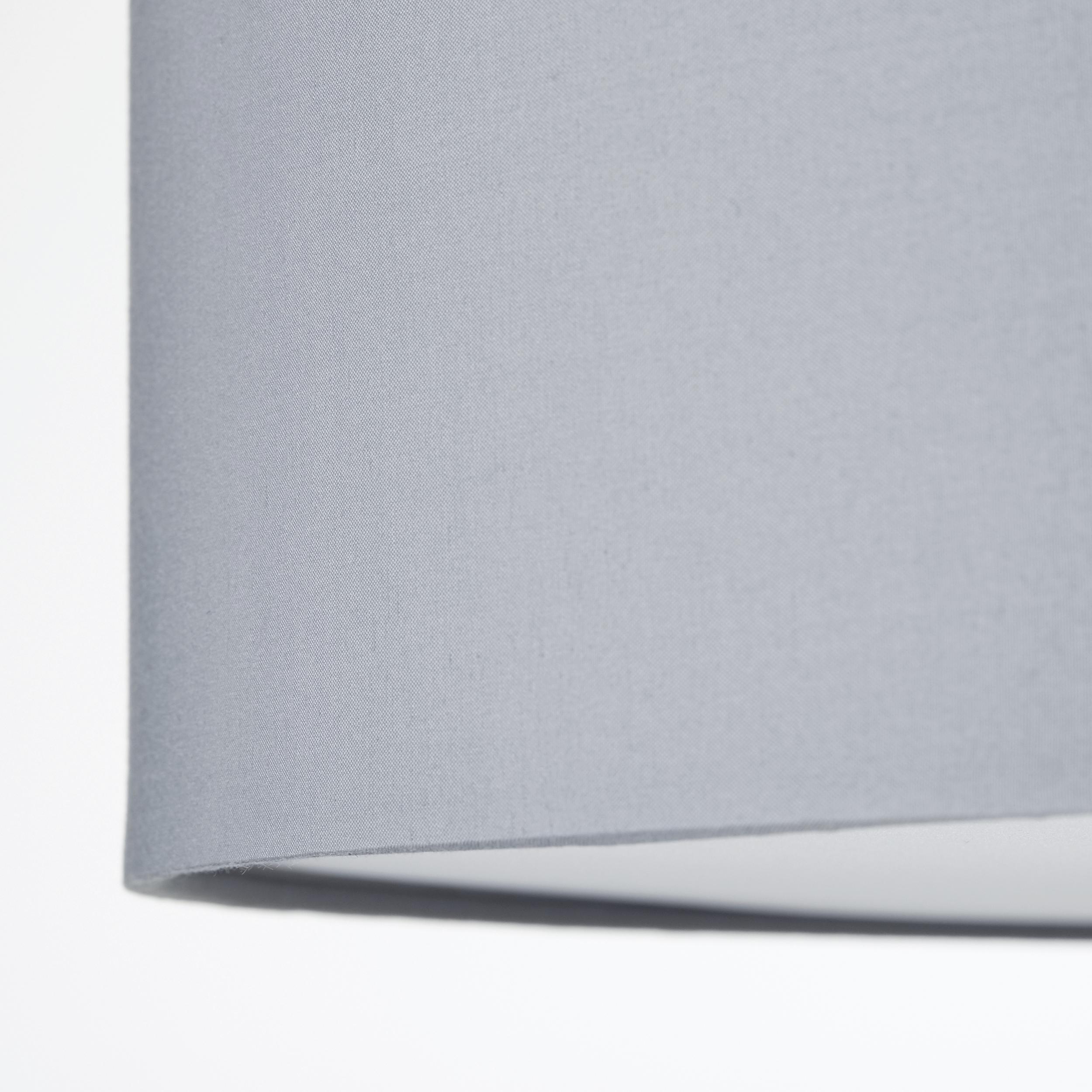 Deckenleuchte Andria Ø 60 cm 3-Flammig Rund - Chromfarben/Hellgrau, Design, Textil/Metall (60/26,5cm) - Brilliant