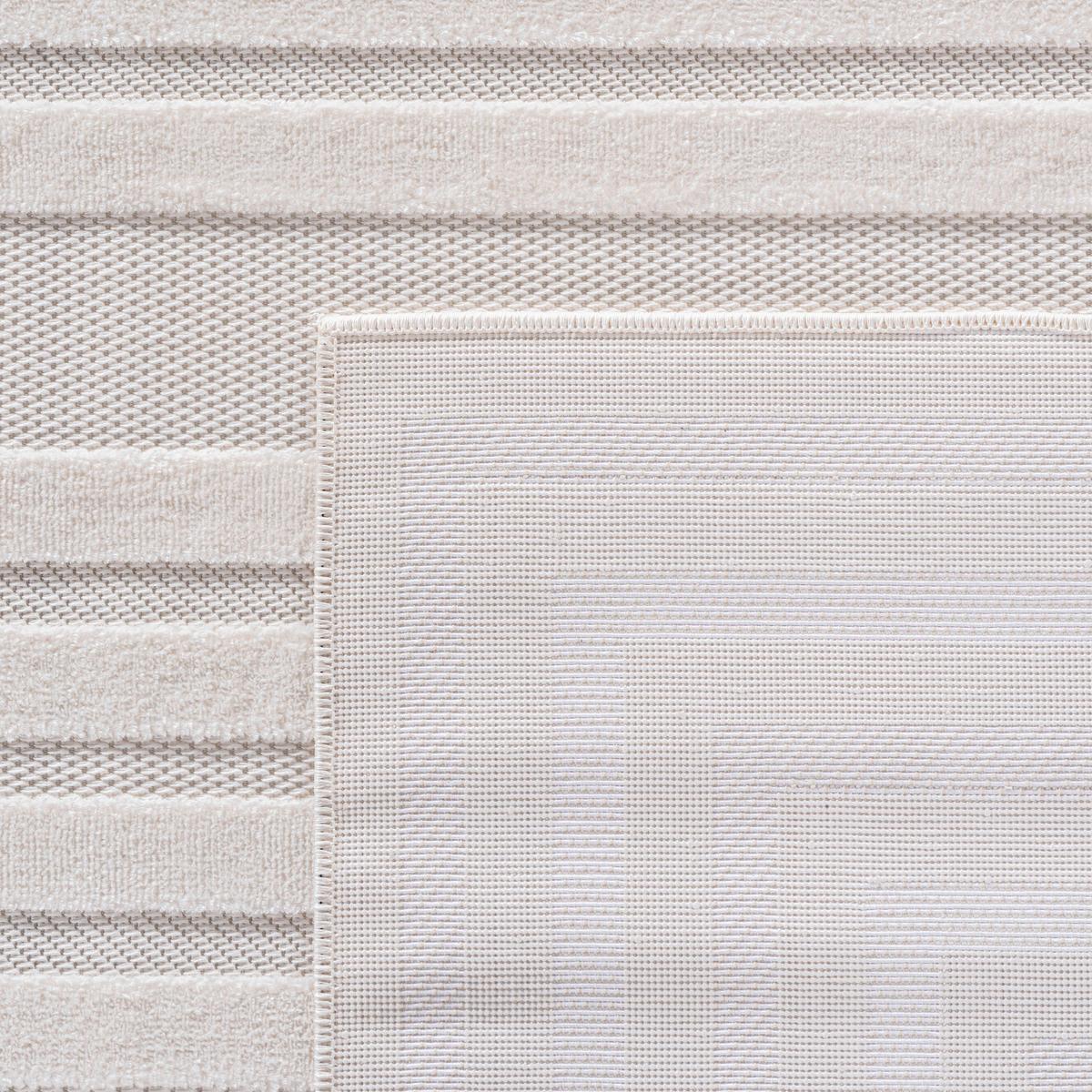 Flachwebteppich, Creme Doha - Creme, Design, Textil (240/340cm)