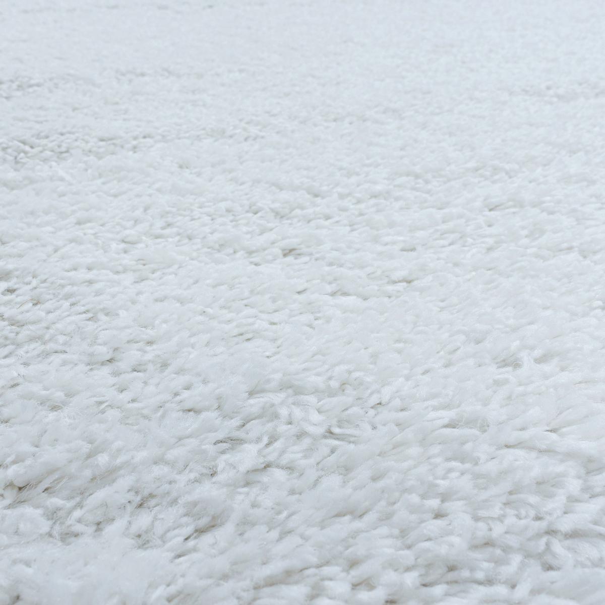 Hochflor Teppich Weiß Fluffy 120x170 cm - Weiß, Basics, Textil (120/170cm)