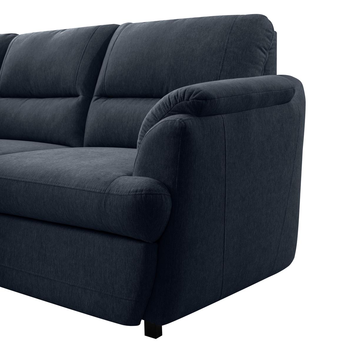 Ecksofa Gusto Blau S: 200x240 cm - Blau/Greige, Basics, Textil (200/240cm)