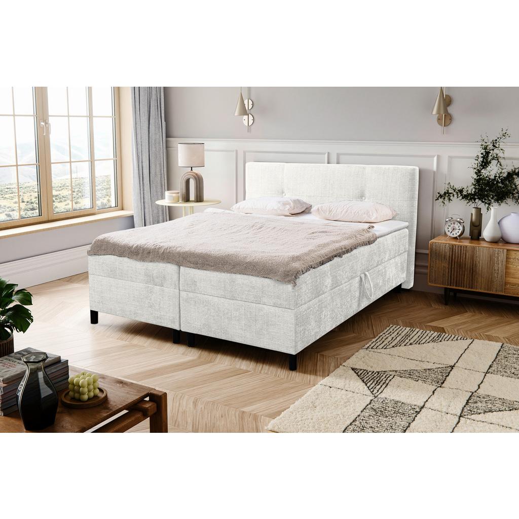 Boxbett Mit Topper & Bettkasten 180x200 Haga