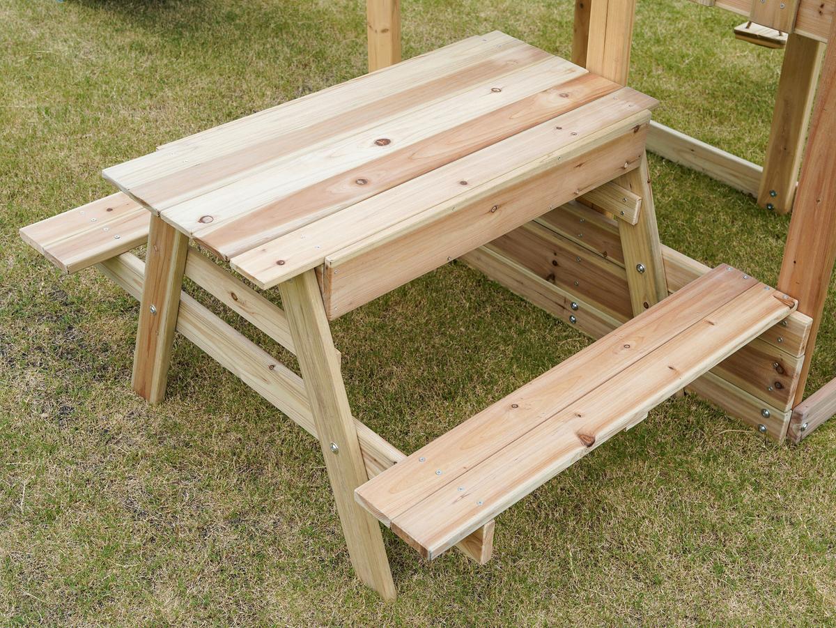 Spielturm A030.501.00 - Blau, KONVENTIONELL, Holz (366/267/383cm) - Ambia Garden