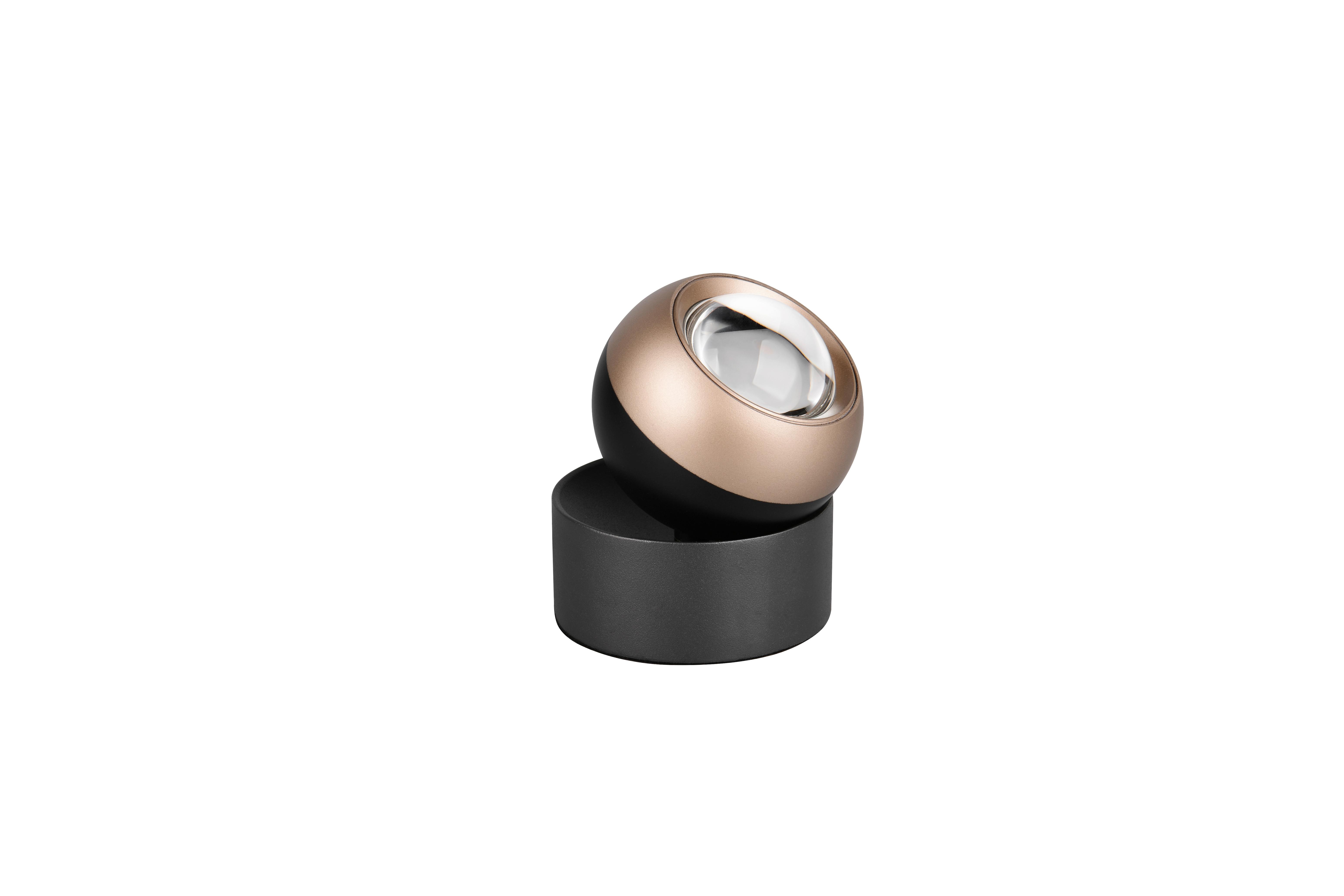 LED-Tischleuchte 544410132 Orbit - Schwarz/Braun, Basics, Metall (10/14cm) - Trio Leuchten