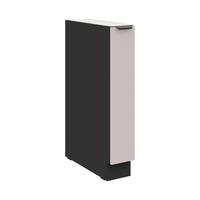 Konyhai Alsószekrény Arona 15/82cm - bézs/fekete, Modern, faalapú anyag/fém (15/82/52cm)