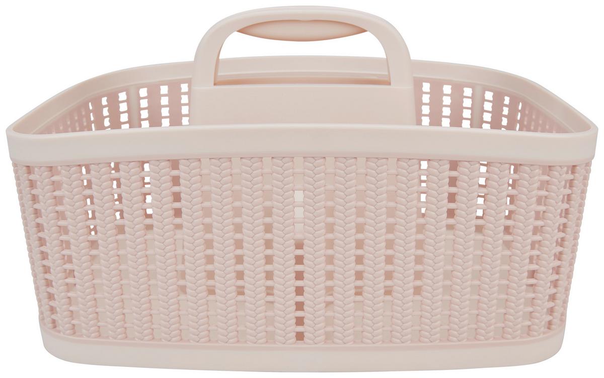 Tárolókosár Knitty - pink/kék, Basics, műanyag (33,1/23,9/18,8cm) - Homezone