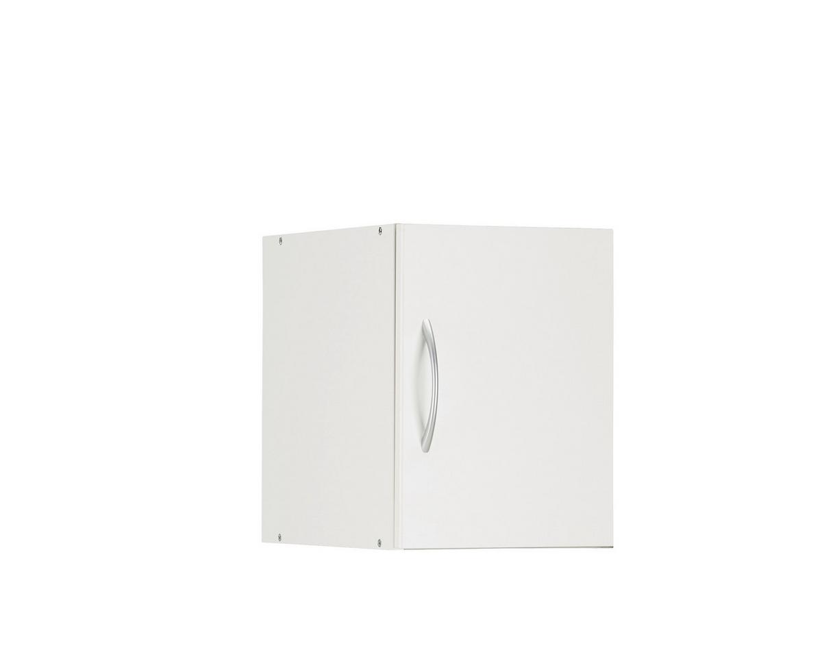 NADSTAVEC NA SKRIŇU MRK - biela/hliníková, Konventionell, kompozitné drevo/plast (30/40/40cm) - Mömax