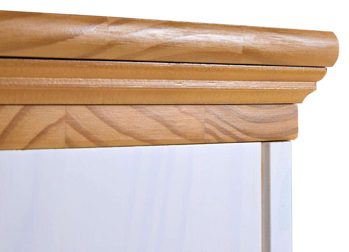 Aufsatzvitrine Maluno 20909100 - Eichefarben/Weiß, KONVENTIONELL, Holz (166,4/95,4/41,3cm) - MID.YOU