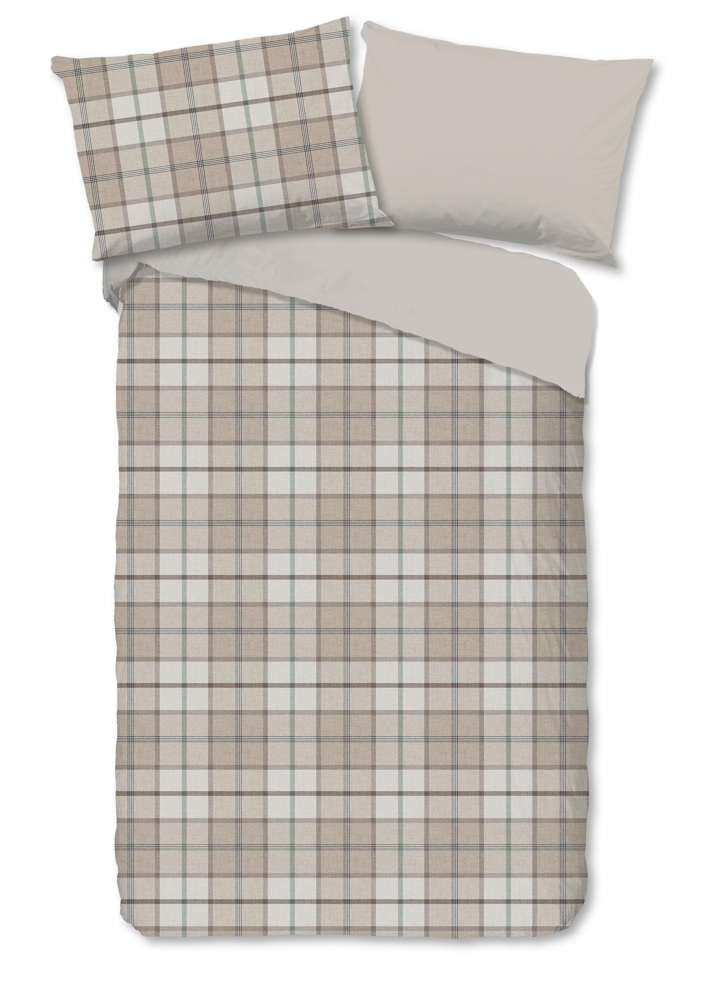 BETTWÄSCHE BERNARDUS - Sandfarben/Ecru, Basics, Textil (140/200cm)