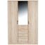 Kleiderschrank mit Spiegel 135cm Aachen, Eiche Dekor - Eichefarben, KONVENTIONELL, Holzwerkstoff (135/198/58cm) Kleiderschrank mit Spiegel 135cm Aachen, Eiche Dekor - Eichefarben, KONVENTIONELL, Holzwerkstoff (135/198/58cm)