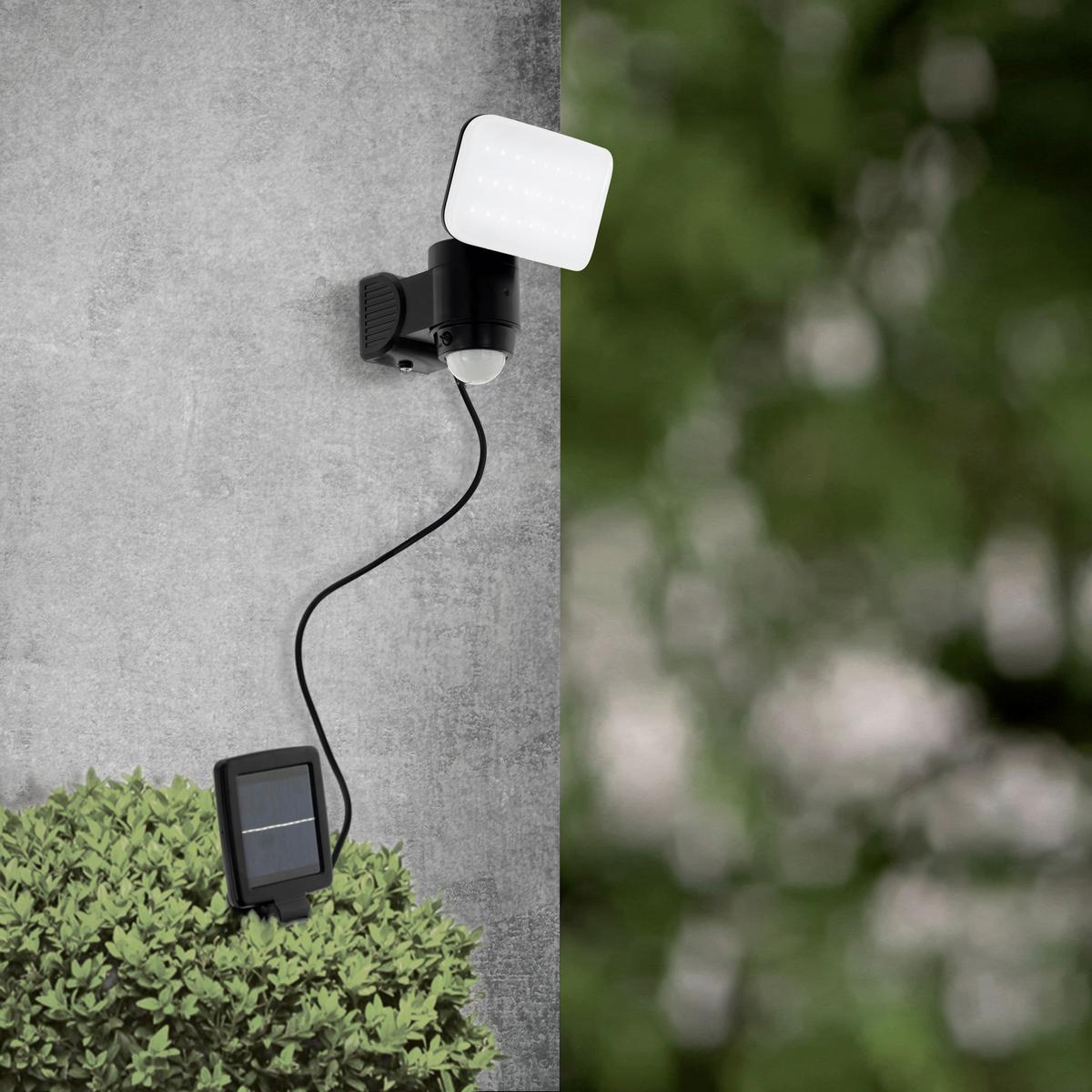 LED-Außenleuchten mit Bewegungsmelder Casabas 5w - Schwarz/Weiß, Basics, Kunststoff (15,5/3,5/11,5cm) - Eglo