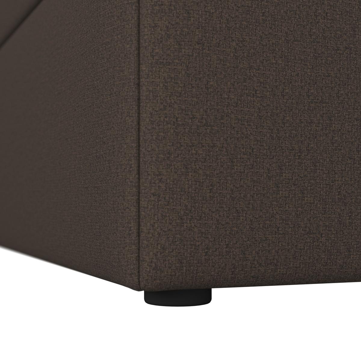 Boxspringová posteľ MARCO 180x200, hnedá - hnedá/čierna, Modern, drevo/textil (180/200cm) - Bessagi Home