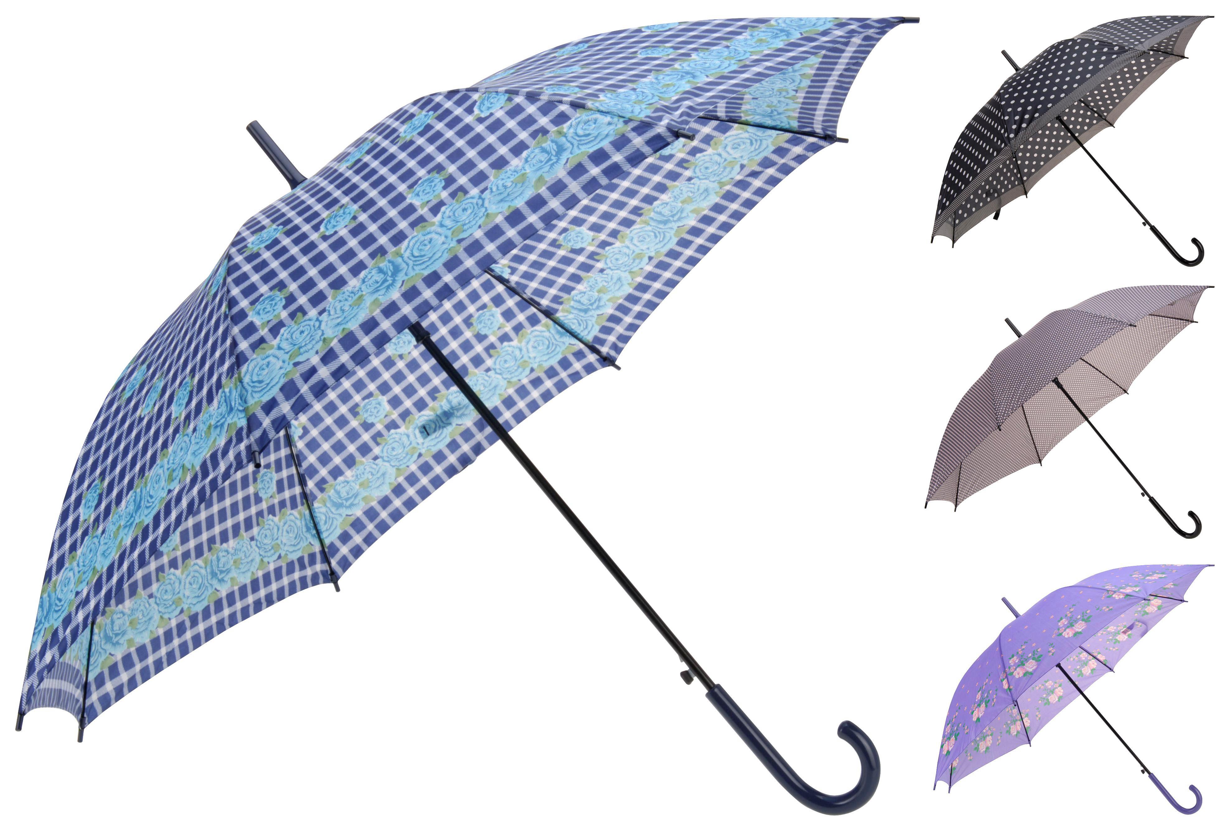 Regenschirm Felize Ø 57 cm - Blau/Violett, Kunststoff (57cm)