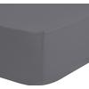 Spannleintuch Satin Grau 140x200 cm Baumwolle - Grau, Basics, Textil (140/200cm) - MID.YOU