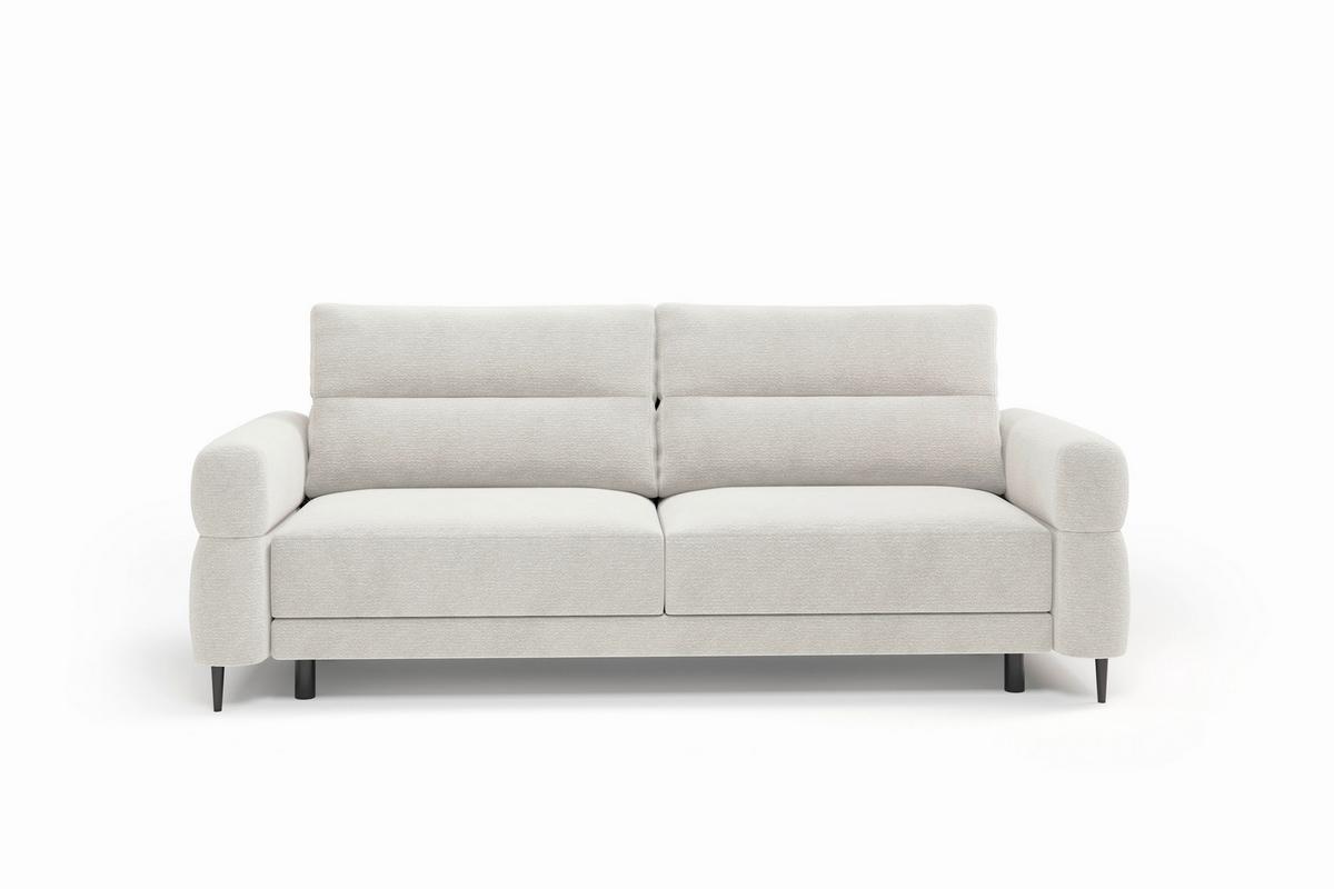 Schlafsofa Nordic Beige B: 232cm - Beige/Schwarz, Basics, Textil (232/94/102cm) - Livetastic