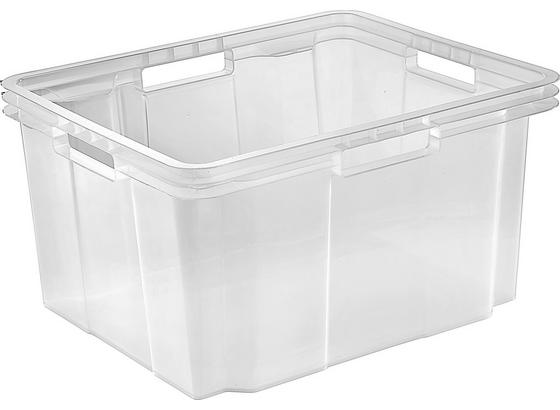 Box Úložný Lukas - průhledné, Basics, umělá hmota (43/23/35cm) Box Úložný Lukas - průhledné, Basics, umělá hmota (43/23/35cm)