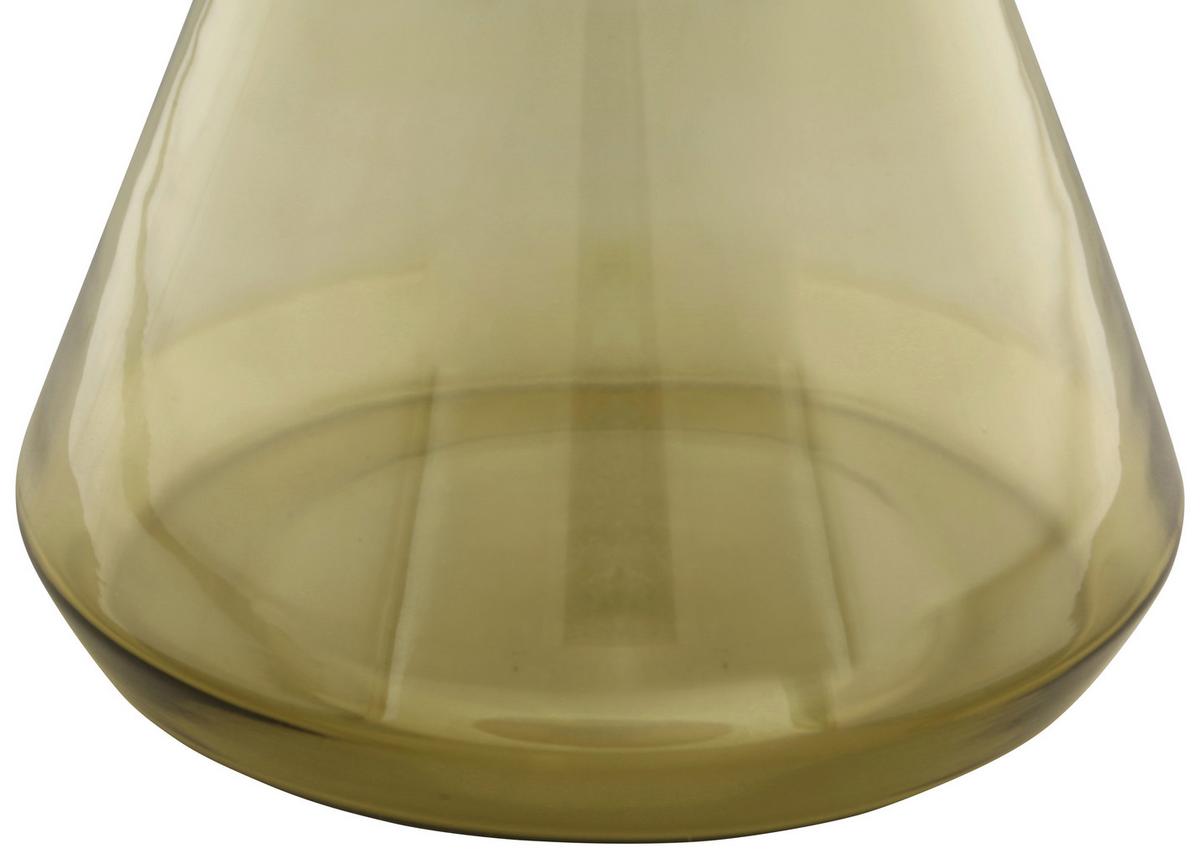 Beistelltisch Roman 325 Grün/Goldfarben D: 41,5 cm - Goldfarben/Grün, Design, Glas/Metall (41,5/53cm) - Kayoom