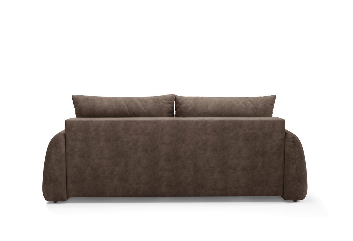 Schlafsofa Geronimo Braun B: 252cm - Schwarz/Braun, Design, Textil (252/93/167cm) - Livetastic