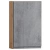 Hängeschrank Varese B: 40 cm Hellgrau/Eiche Wotan - Eiche Wotan/Hellgrau, MODERN, Holzwerkstoff (40/64/20cm) - Held