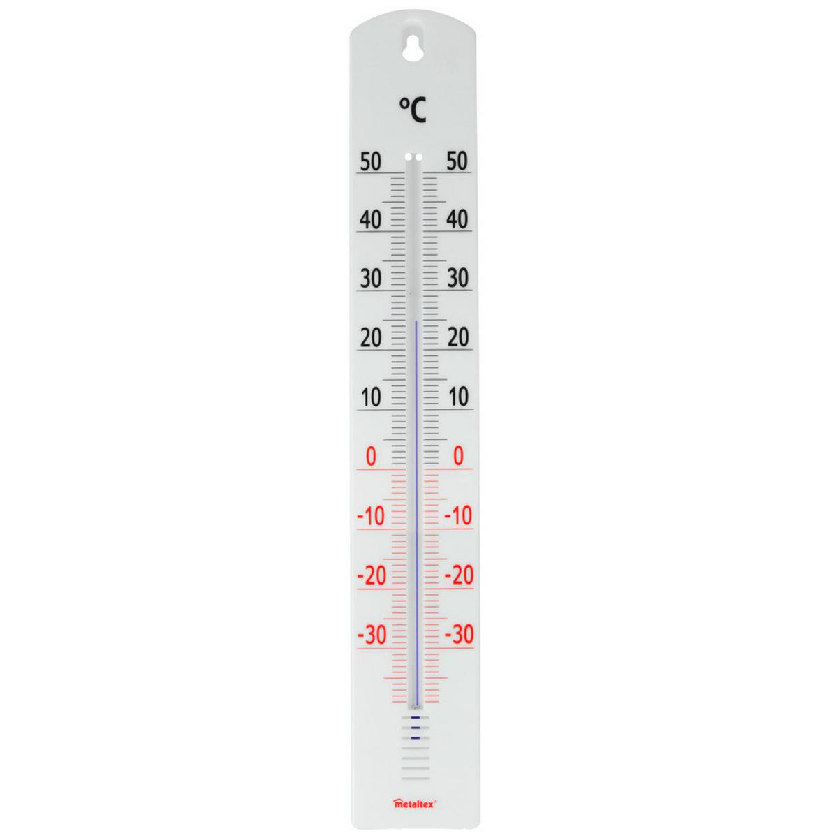 Hőmérő Xxl Thermometer - alabástromfehér, faalapú anyag (6,5/40cm) - Metaltex