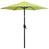 Sonnenschirm Basic Lift DM: 182 cm H: 210 cm Grün - Anthrazit/Grün, Basics, Textil/Metall (182/210cm) - Doppler