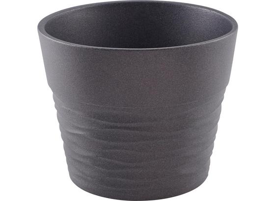 Kaspó Cecil - barnásszürke/fehér, konvencionális, kerámia (15/12cm) - OMBRA Kaspó Cecil - barnásszürke/fehér, konvencionális, kerámia (15/12cm) - OMBRA