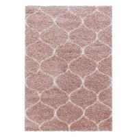 Teppich Läufer Rosa Salsa 80x250 cm - Rosa, Design, Textil (80/250cm)
