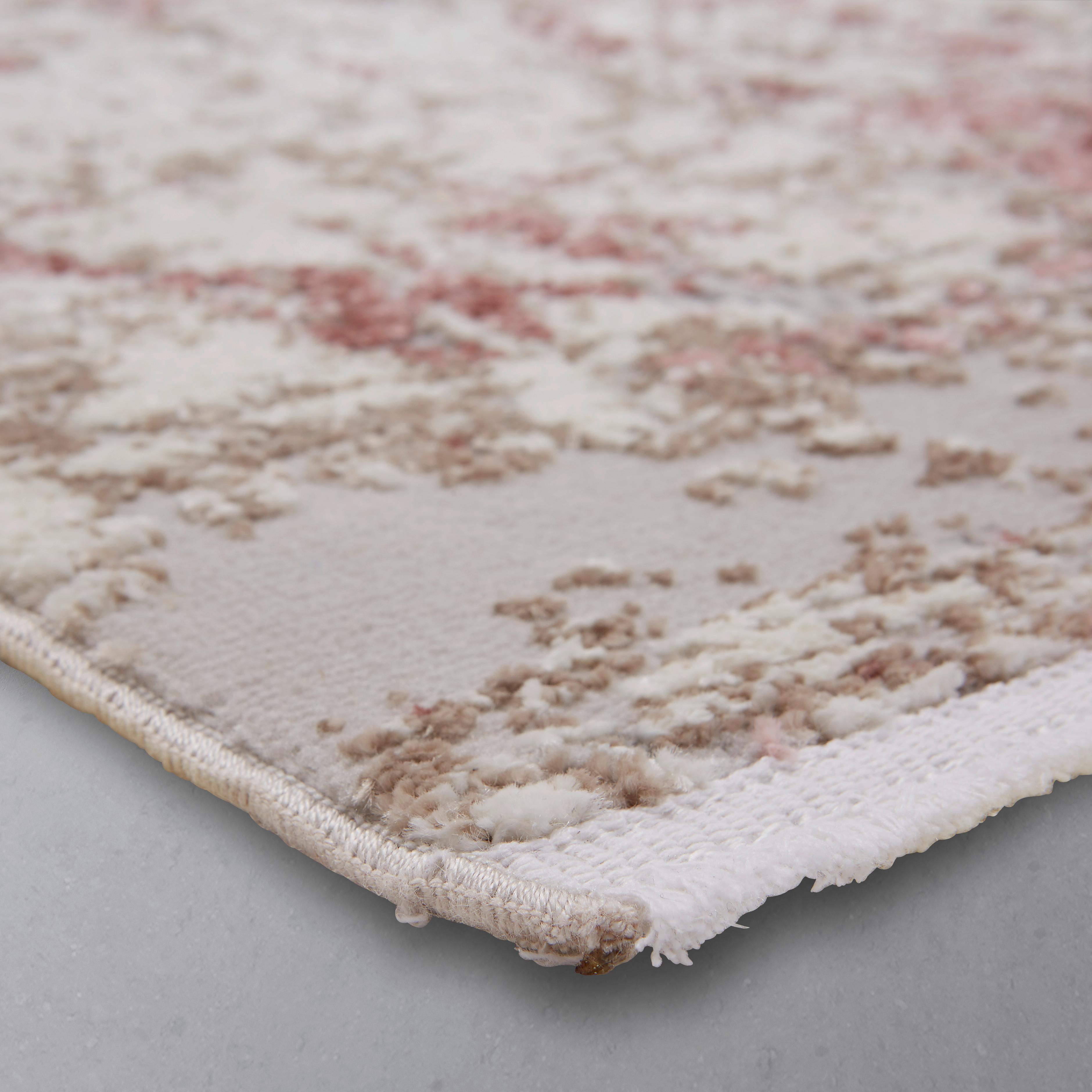 Tkaný Koberec Malik 2, 120/170cm - pink/krémová, Moderní, textil (120/170cm) - Modern Living