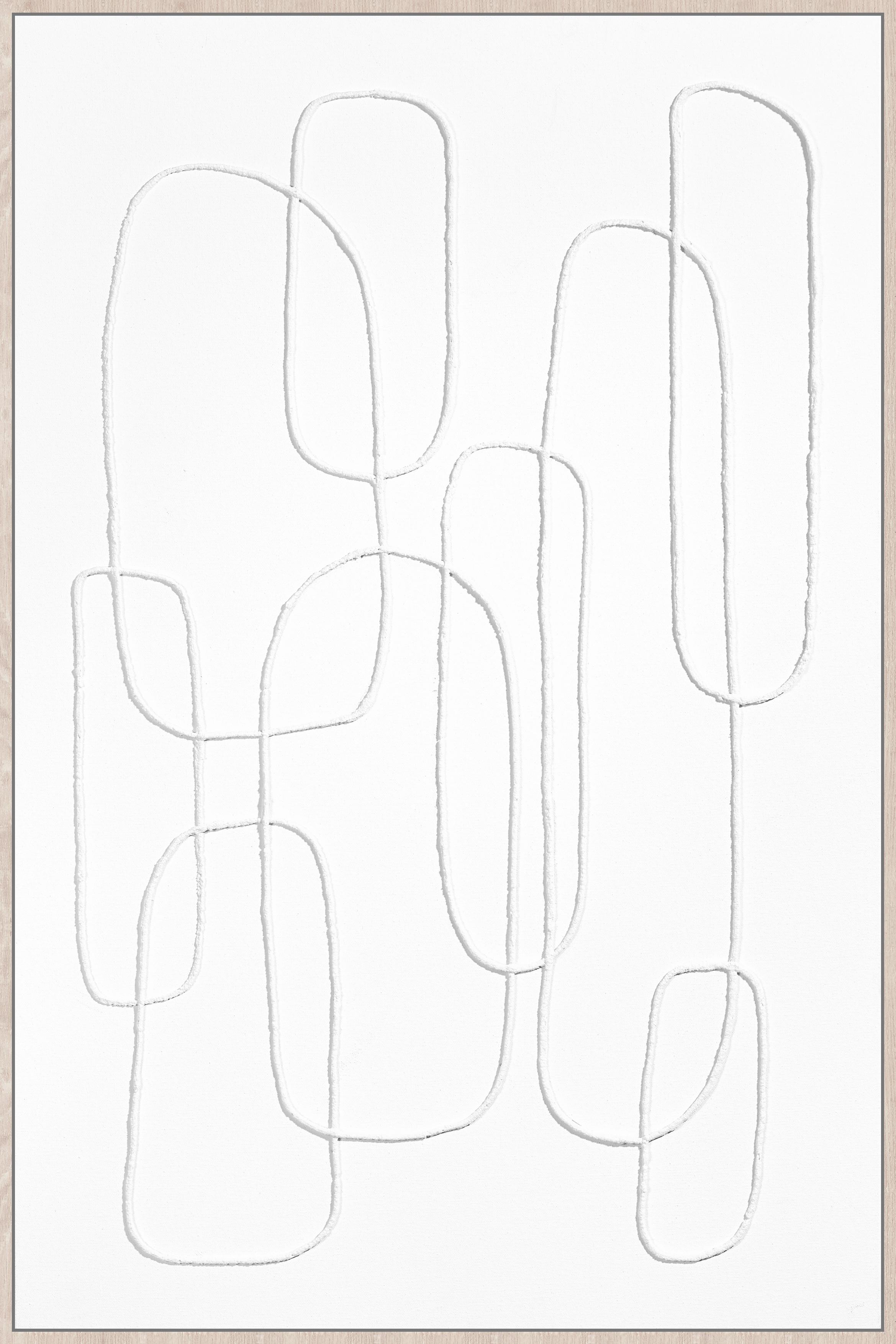 Obraz na plátne Denisa, ca. 60/90 cm - biela/prírodná farba, kompozitné drevo/textil (60/90cm) - Premium Living