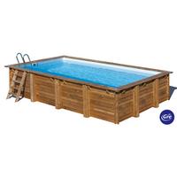 Pool-set Evora - Kieferfarben, KONVENTIONELL, Holz (620/420/133cm) - Gre