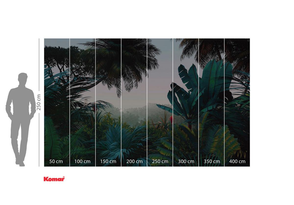Vliestapete Jungle Morning - Multicolor, Basics (400/250cm) - Komar