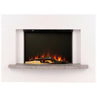 Elektrokamin Bg00749-15 - Weiß/Grau, Basics, Holzwerkstoff/Metall (100/70,5/35,5cm)