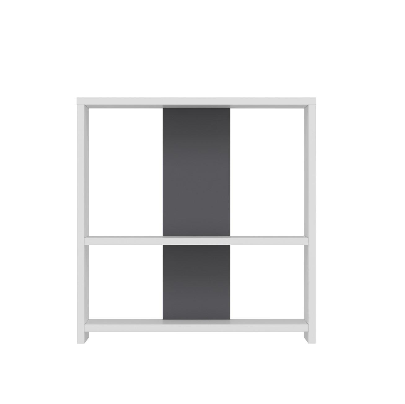 Regal Dosi Standregal - Anthrazit/Weiß, Design, Holzwerkstoff (60/62/17,6cm) - Livetastic