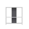 Regal Dosi Standregal - Anthrazit/Weiß, Design, Holzwerkstoff (60/62/17,6cm) - Livetastic