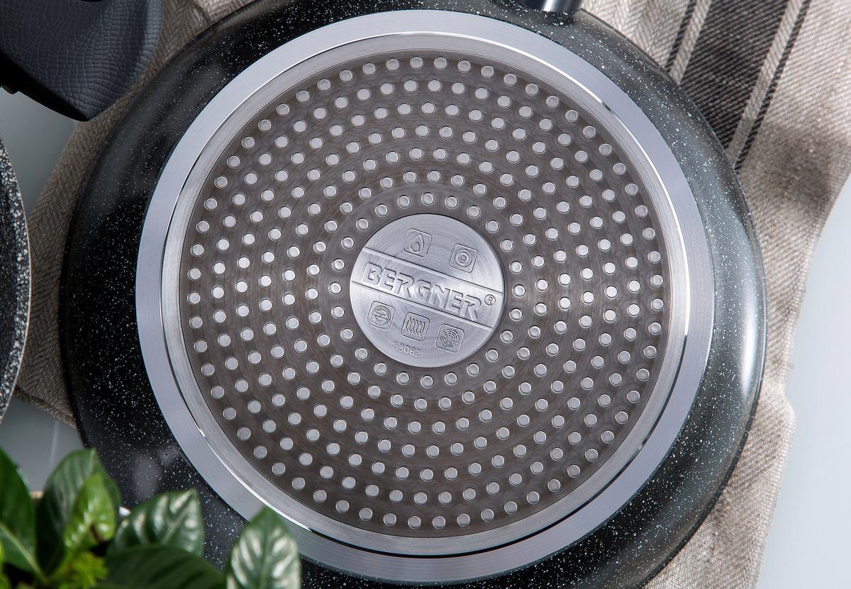 Bratpfanne Orion D: 28 cm Aluminium Antihaftbeschichtet - Dunkelgrau, Basics, Kunststoff/Metall (28cm)