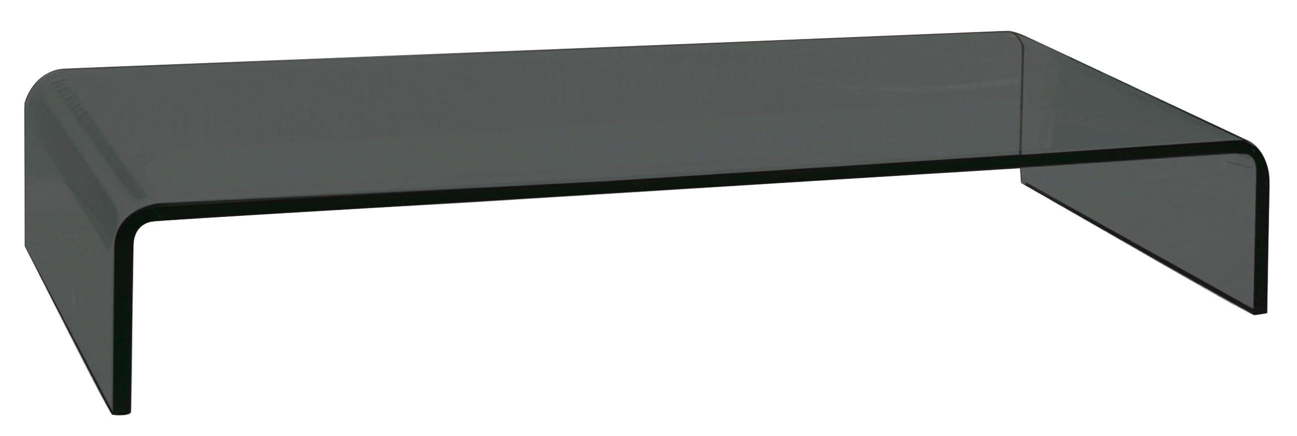TV-Aufsatz Hagen Glas Schwarz BHT 55x11x25 cm max. 30 kg
